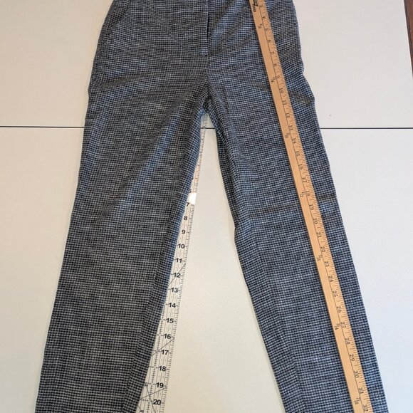 H&M Women's Black/White Woven Plaid Trouser - Picture 2 of 6